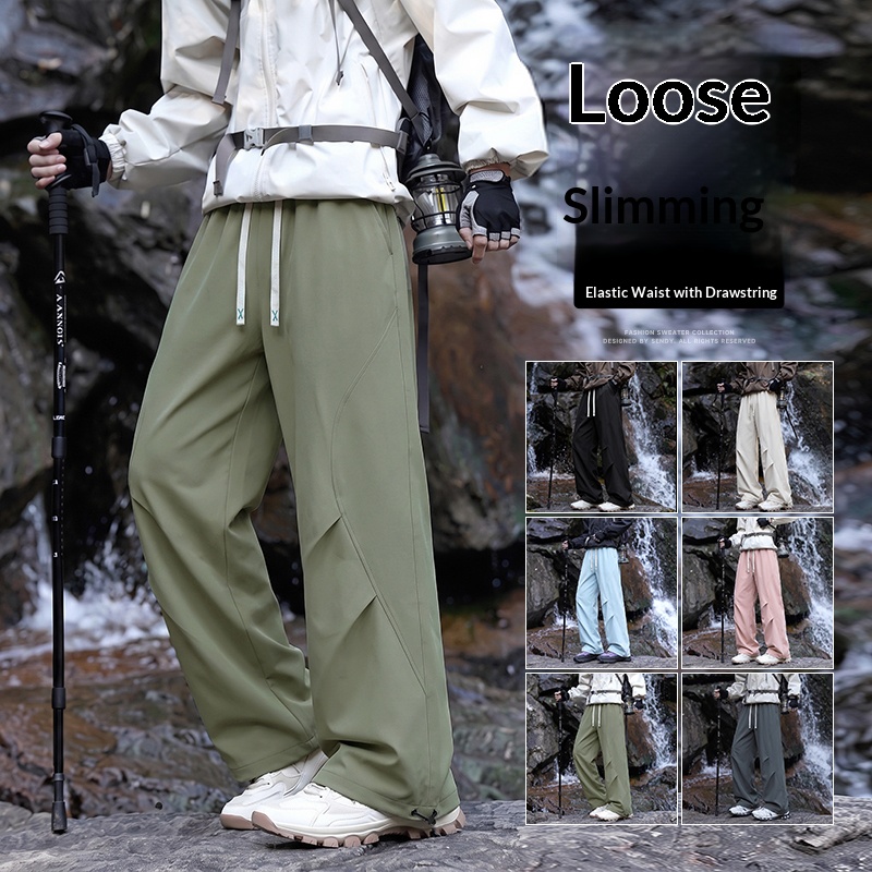Hunting Outdoor Shop - Jesienne męskie spodnie trekkingowe z szerokimi