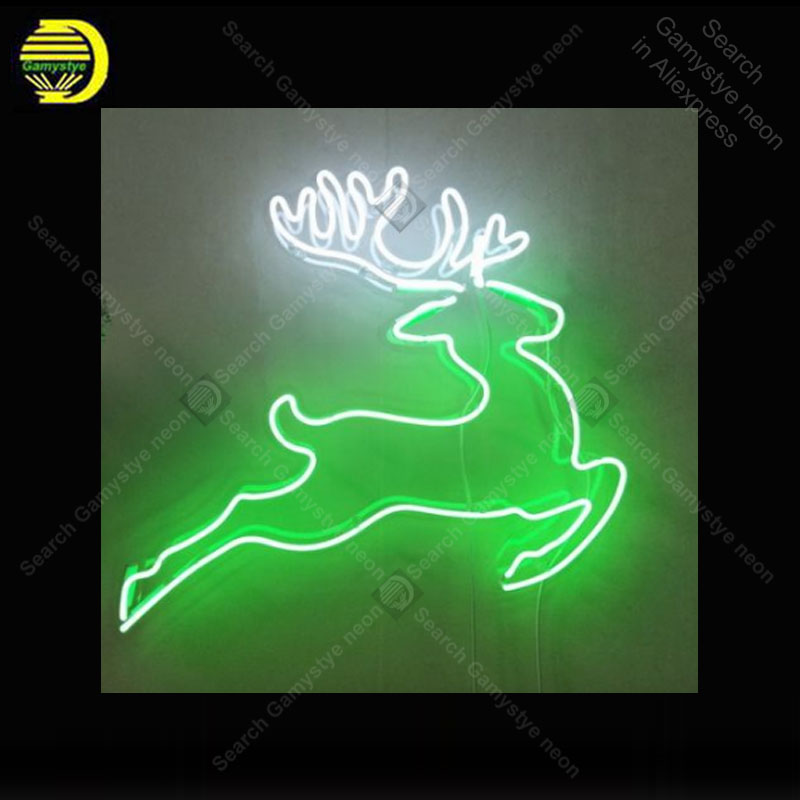 Hunting Outdoor Shop - Neon Sign for Deer Running Shop