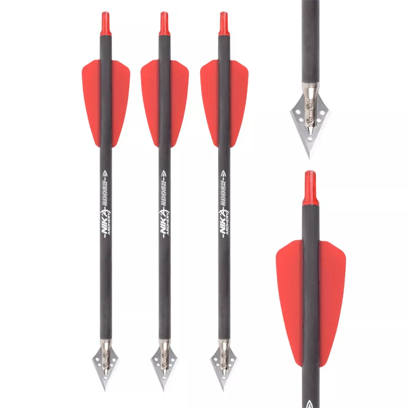 Crossbow Bolt Broadhead - 3-6 szt. 7,5-calowe śruby kuszy Strzały