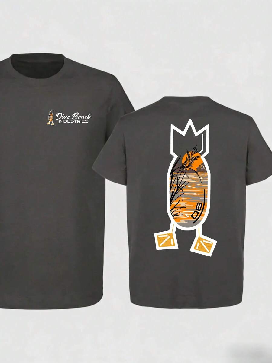 Męska koszulka z czystej baweł – Outdoor Hunting Brand Logos recenzja i cena