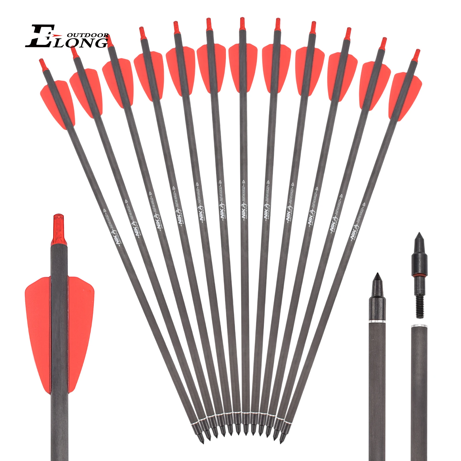 12 szt. 15-calowych strzał kar – Crossbow Bolt Broadhead recenzja i cena