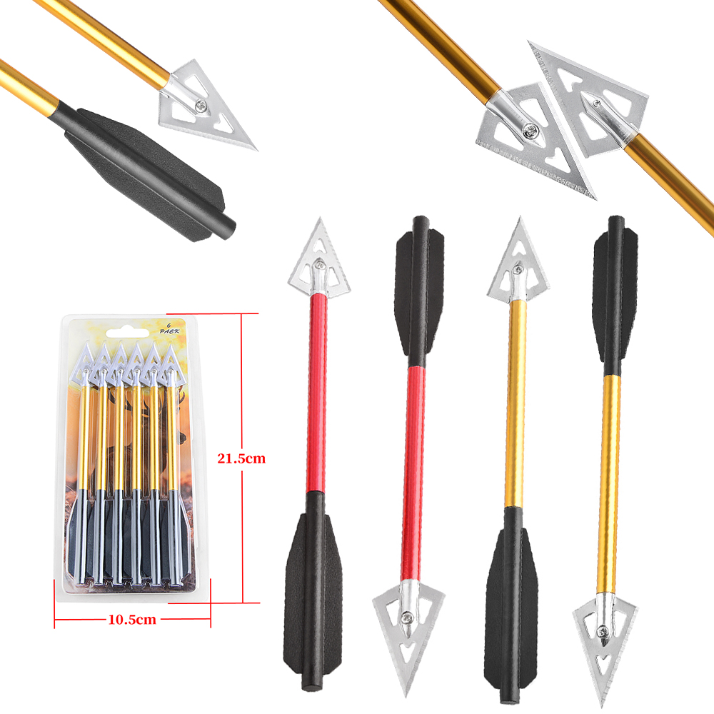 6/12 szt. Krótkie strzały do k – Crossbow Bolt Broadhead recenzja i cena