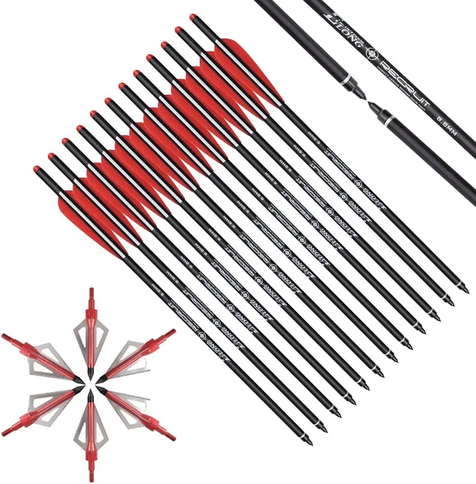 Strzały do kuszy Elong, 20 cal – Crossbow Bolt Broadhead recenzja i cena