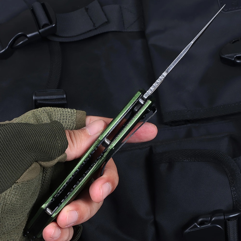 Zielony składany nóż kieszonko – Outdoor Hunting Gifts recenzja i cena