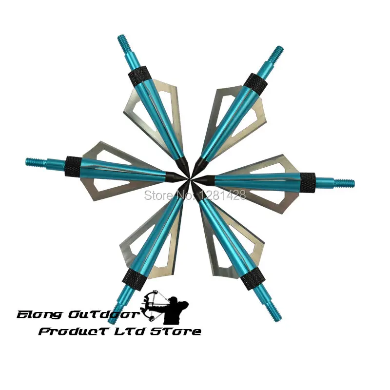 12 szt. Niebieskie Grotki 125  – Crossbow Bolt Broadhead recenzja i cena