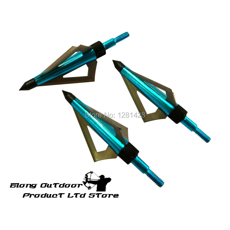 12 szt. Niebieskie Grotki 125  – Crossbow Bolt Broadhead recenzja i cena
